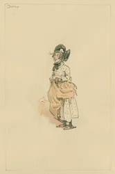Charley, ca. 1920er (Feder und Tinte mit Aquarell auf Papier)